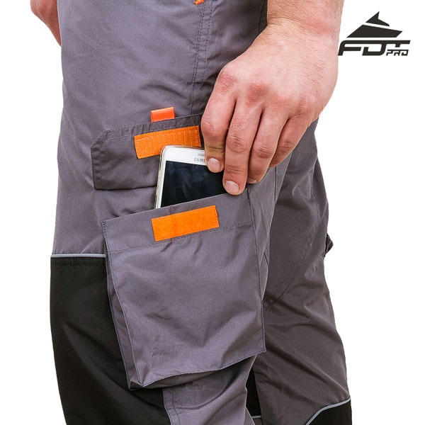 Fine Quality Pants with Side Pockets on Velcro