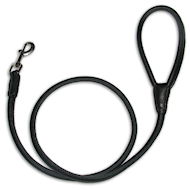 Rolled Leather Leash - Walking and Tracking Dog LEAD 4.6 FOOT